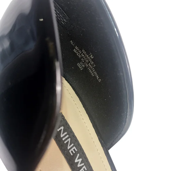 Nine West Arive Pointy Toe Pumps Black 7 - Picture 8 of 9